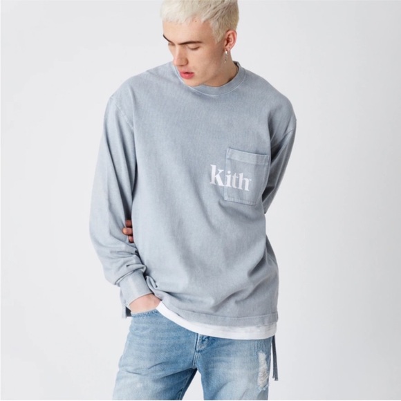Kith Men's Long Sleeve Quinn Pocket Tee Large - Picture 9 of 9